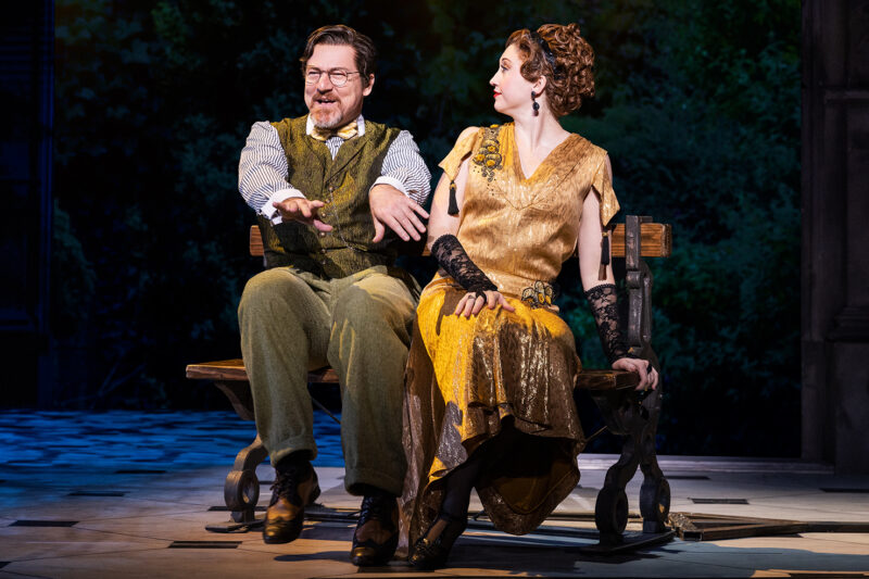 Bryan Seastrom (Vlad) and Madeline Raube in the North American Tour of Anastasia