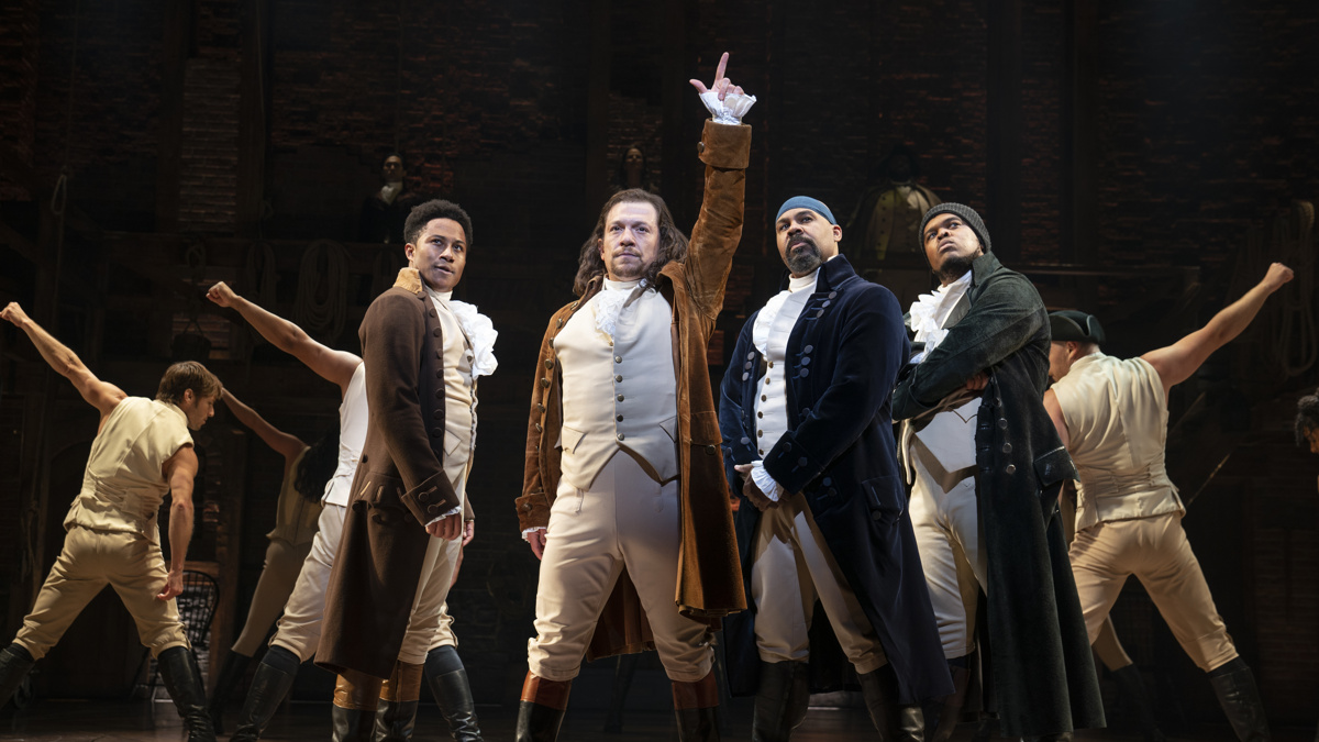 Show Photos - Hamilton - Daniel Yearwood - Miguel Cervantes - James Monroe Iglehart - Fergie L. Philippe - 9/ 21 - Photo: Joan Marcus