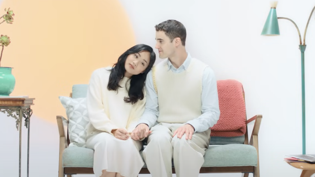 Helen J Shen and Darren Criss - Maybe Happy Ending music clip screenshot